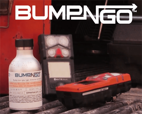 Bump N Go Test Gas, SIX PACK, 100 ppm CO, 75 ppm H2S, 15% O2, 25% LEL Methane, Hazmat thumbnail