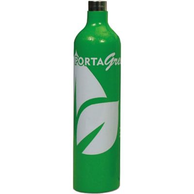 PortaGas PortaGreen Calibration Gas, 34 Liter, 100 ppm CO, 25 ppm H2S, 18% O2, 50% LEL CH4 Methane (2.5% vol),
