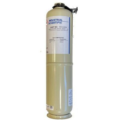 Industrial Scientific Part No. 1810 2939, 100 ppm Isobutylene Calibration Gas, 103 liter, w/ iCard, Hazmat
